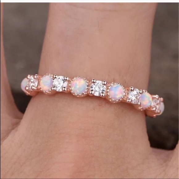 ❣️❣️Last One❣️❣️ Gold Pink Opal Ring - Picture 3 of 5